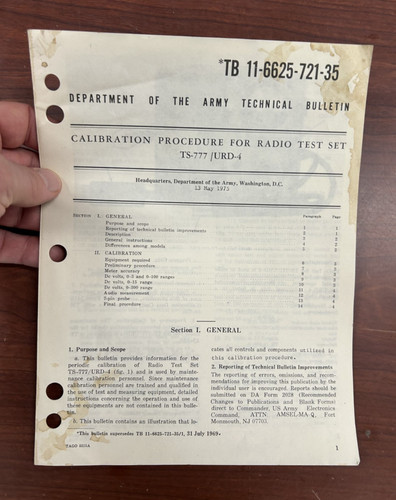 1975 calibration procedure for - 1975,
