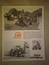 Ditch Witch model 140 backhoe
