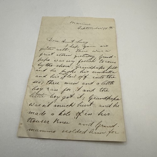 Antique 19thc handwritten - antique,