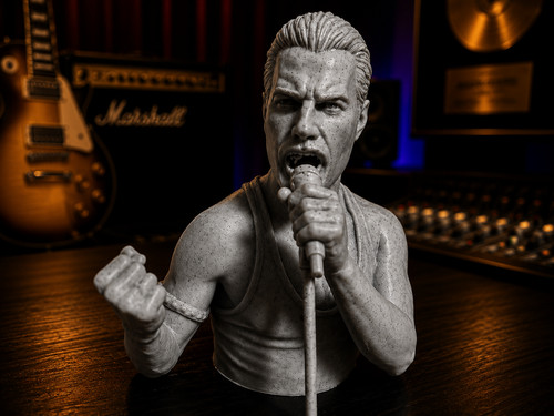 Freddie mercury singing - singing, bust