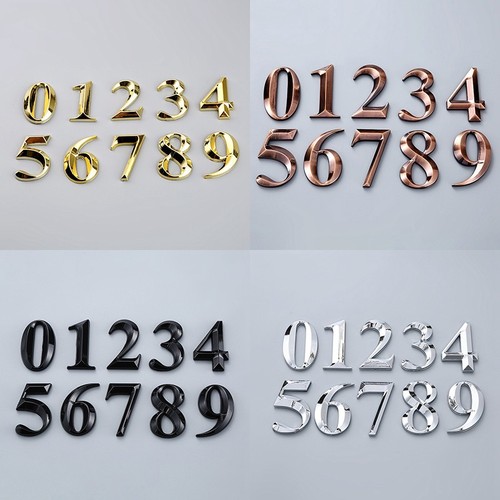 House door numbers plaques - 3d,