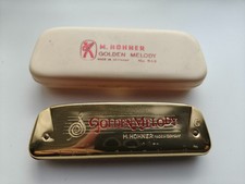 Vintage diatonic harmonica Hohner Golden Melody C