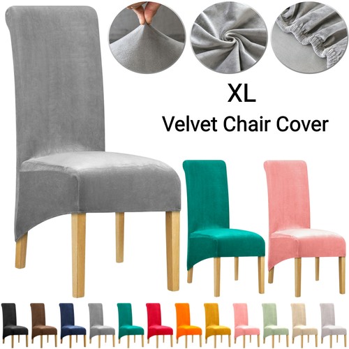 Velvet elastic chair covers - velvet,