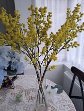 Next Mimosa Artificial Flowers Yellow Realistic Set Of 3 Stems 70 cm Bouquet 