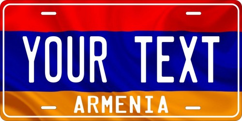 Armenia flag license - flag, plate
