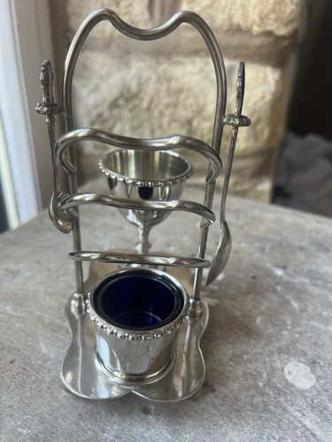 Vintage silver plated cruet - vintage,