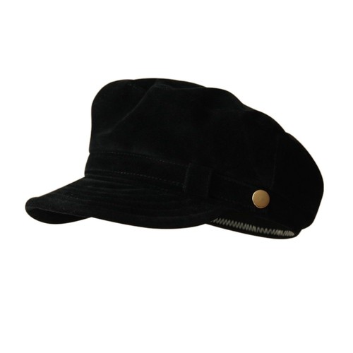Retro suede beret hat - beret,