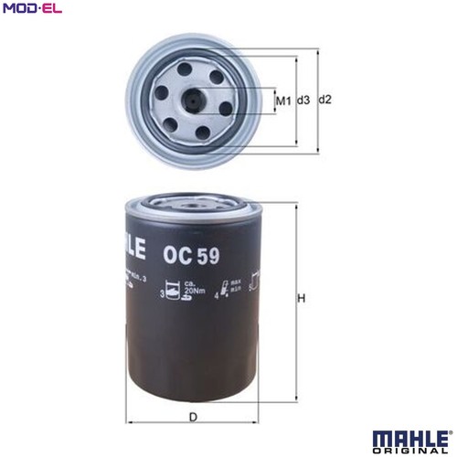 Oil filter for 3 144 - oil, oc