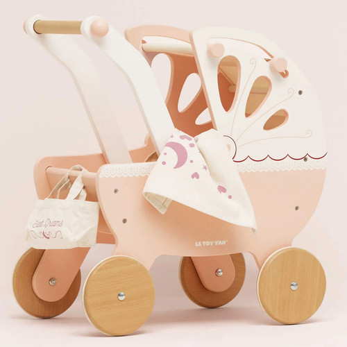 Toy van retro pram - le,