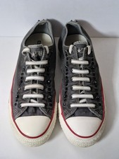 CONVERSE ALL STAR Unisex Grey "Dirty Wash" Stud/Spike Sneakers - Sz EU42.5 /UK 9