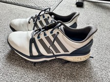 Adidas Golf Shoes White UK 10.5 Adipower Boost - Adidas Boost Golf Shoes 10.5
