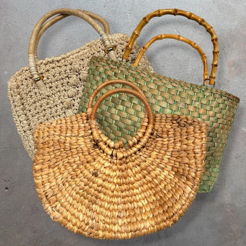Bohemian woven rattan - x, bag