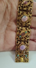 Antique Pink Opal Gold Plated