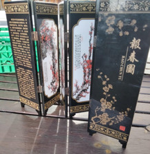 Bao chun tu mini table divider folding floral scene 6 panels