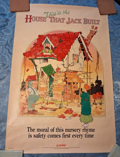 Vintage 1970s safety poster - vintage,