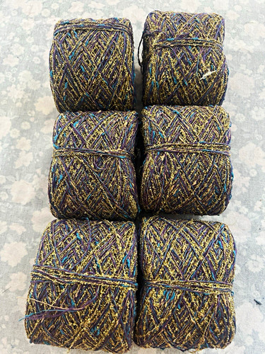 Metallic blend ply yarn - metallic,