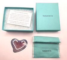 Tiffany & Co. Elsa Peretti Sterling Silver Heart Bookmark – Boxed with Pouch