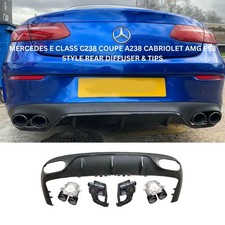 MERCEDES E CLASS C238 COUPE A238 CABRIOLET AMG E53 STYLE REAR DIFFUSER & TIPS