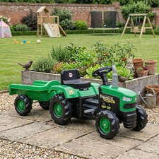 Kids ride tractor - ride, trailer