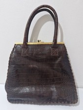 Russell & Bromley Brown Croc