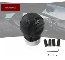 Sport Gear Shift Knob Stick Black PU Leather For Ford C S B Max Mondeo Kuga