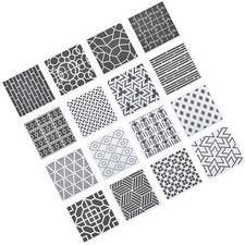 16PCS Geometric Stencils