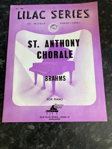 Anthony chorale brahms - st,