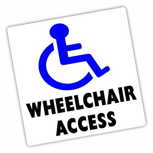 Signs wheelchair access - x,