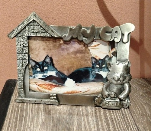 Pewter colour cat picture - colour,