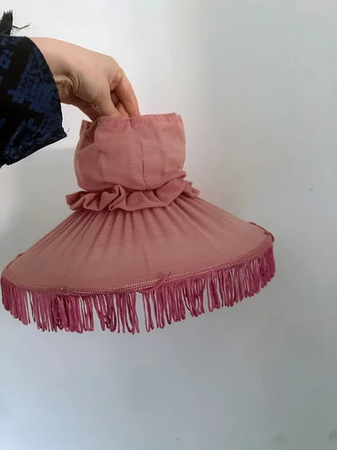 Vintage pink tassel fringe