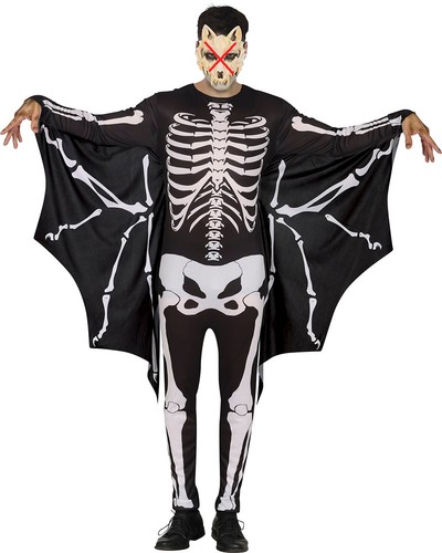 Mens halloween bat skeleton - mens,