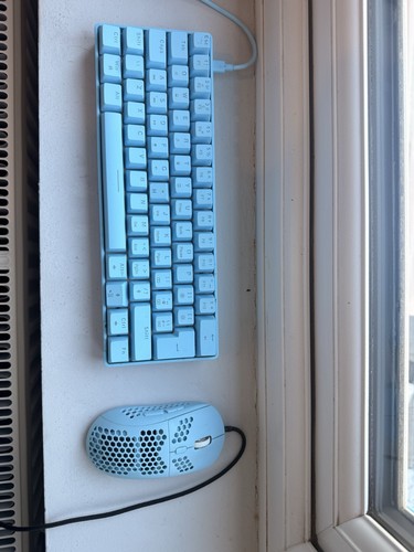 Light blue gaming keyboard - , and