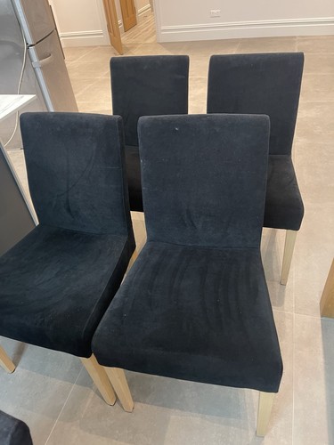 Black velvet dining room - velvet,