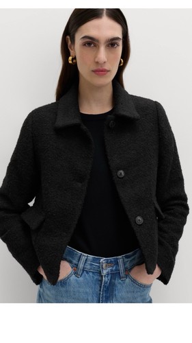 Tweed collared textured - collared,