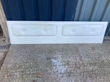 Vintage White Faux Leather Vinyl Wall Mounted Headboard 5ft Kingsize Bed