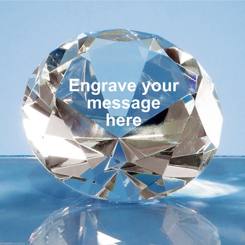 Large crystal clear - clear, diamond
