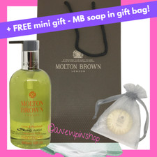 MOLTON BROWN Lime & Patchouli Hand Wash & FREE Soap Mini Gift + Gift Bag Tissue