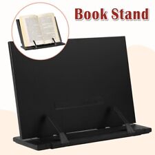 Adjustable Book Stand Holder - Multifunctional Metal Rack for Reading, Black