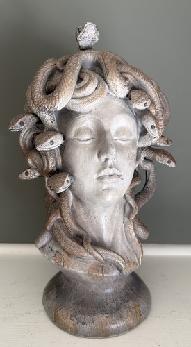 Medusa resin bust statue - resin,