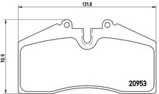 Brake pads P 65 005 BREMBO for