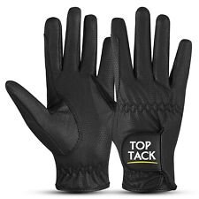 Top Tack Ladies Horse Riding Gloves Premium Synthetic Leather Snake Design