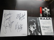 W.A.S.P. Signed Card with
