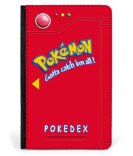 Pokedex design faux leather - faux,