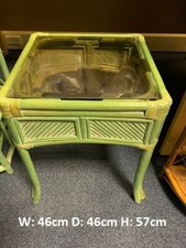 Vintage Square Glass Top Green