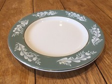 8" Side or Bread Plate Lord Nelson Pottery Sage Green White Leaf Elijah Cotton