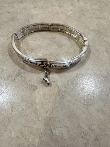 Footprints religious bracelet - footprints,