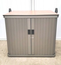 Metal Gispen 2 Tier Desk Height Filing Cabinet Storage Shelving Tambour