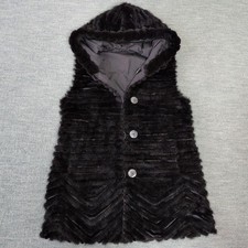 Hooded Black Mink Reversible