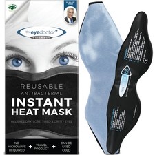 The Eye Doctor Click & Go Hot Compress Instant Heat Dry Mask & 2 Eyelid Wipes