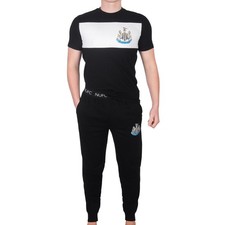 Newcastle United Mens Pyjamas Long Premium Set OFFICIAL Football Gift